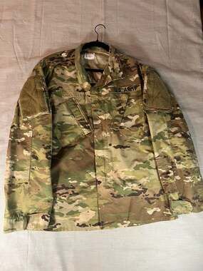 US Army OCP Multicam ACU Combat Uniform Coat Jacket Large Long
